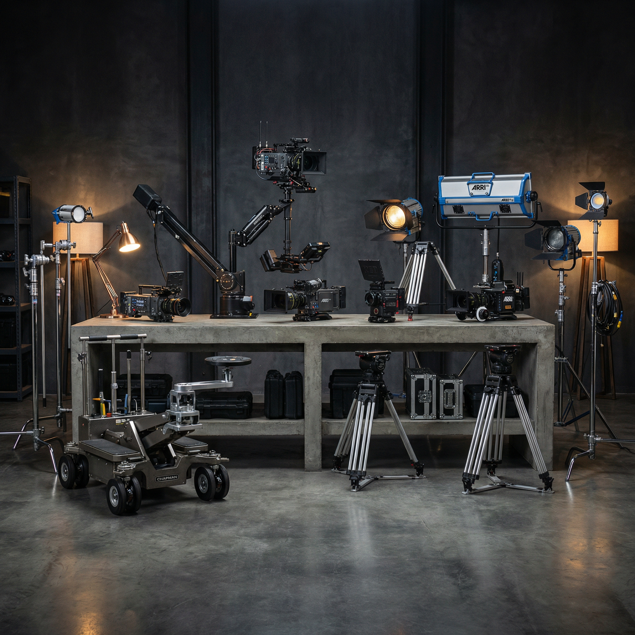 专业电影拍摄设备展示